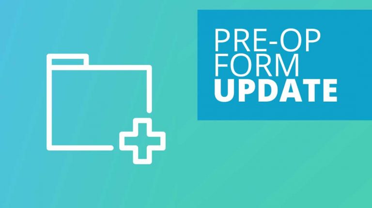 Pre-Op Forms – Update: Anaesthetic Questionnaire Files Attached