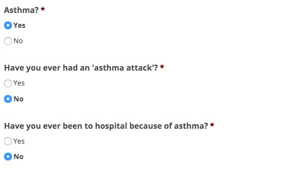 Asthma workup - Preoperative Anaesthetic Assessment