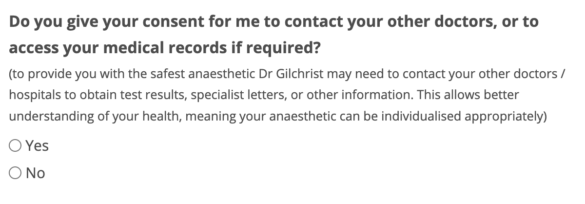 ANZCA documents - Preoperative Anaesthetic Assessment